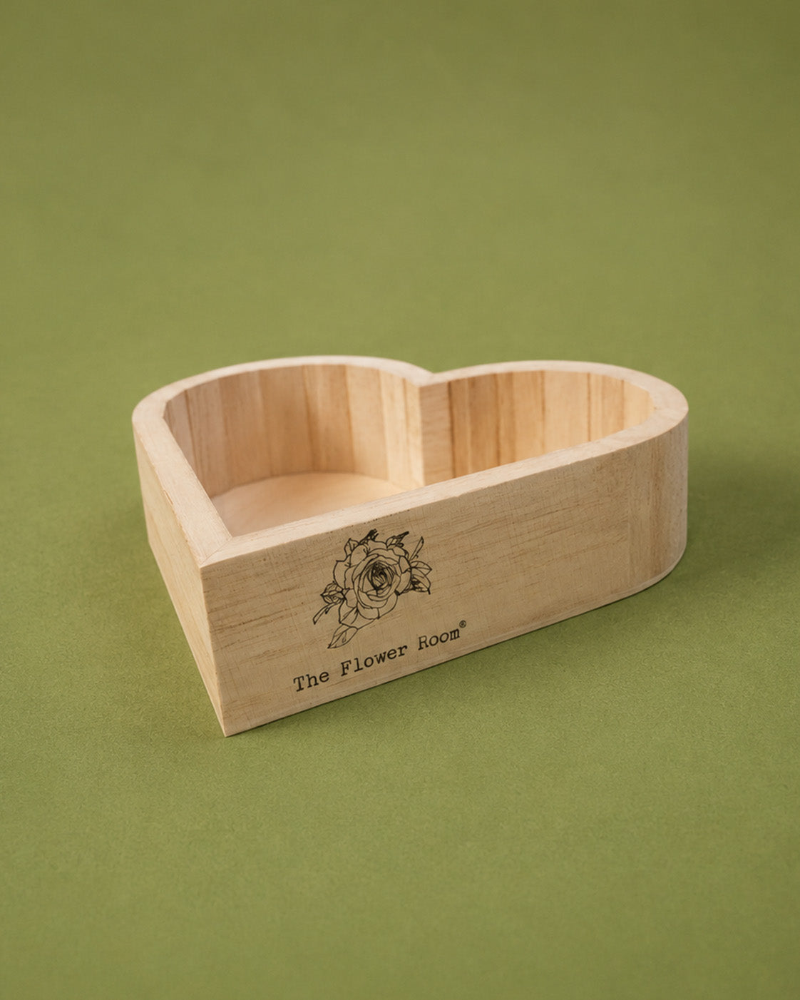 Big Heart Wooden Crate