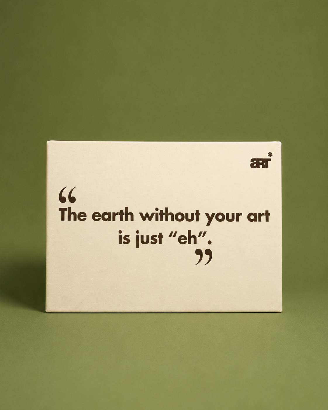 Quotation Painted in Canvas