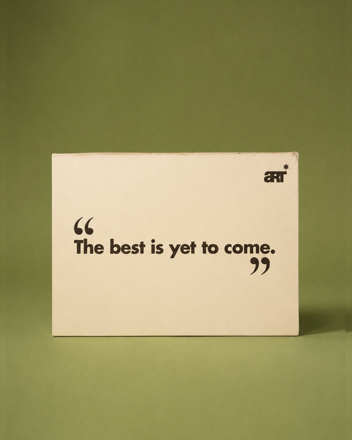 Quotation Painted in Canvas