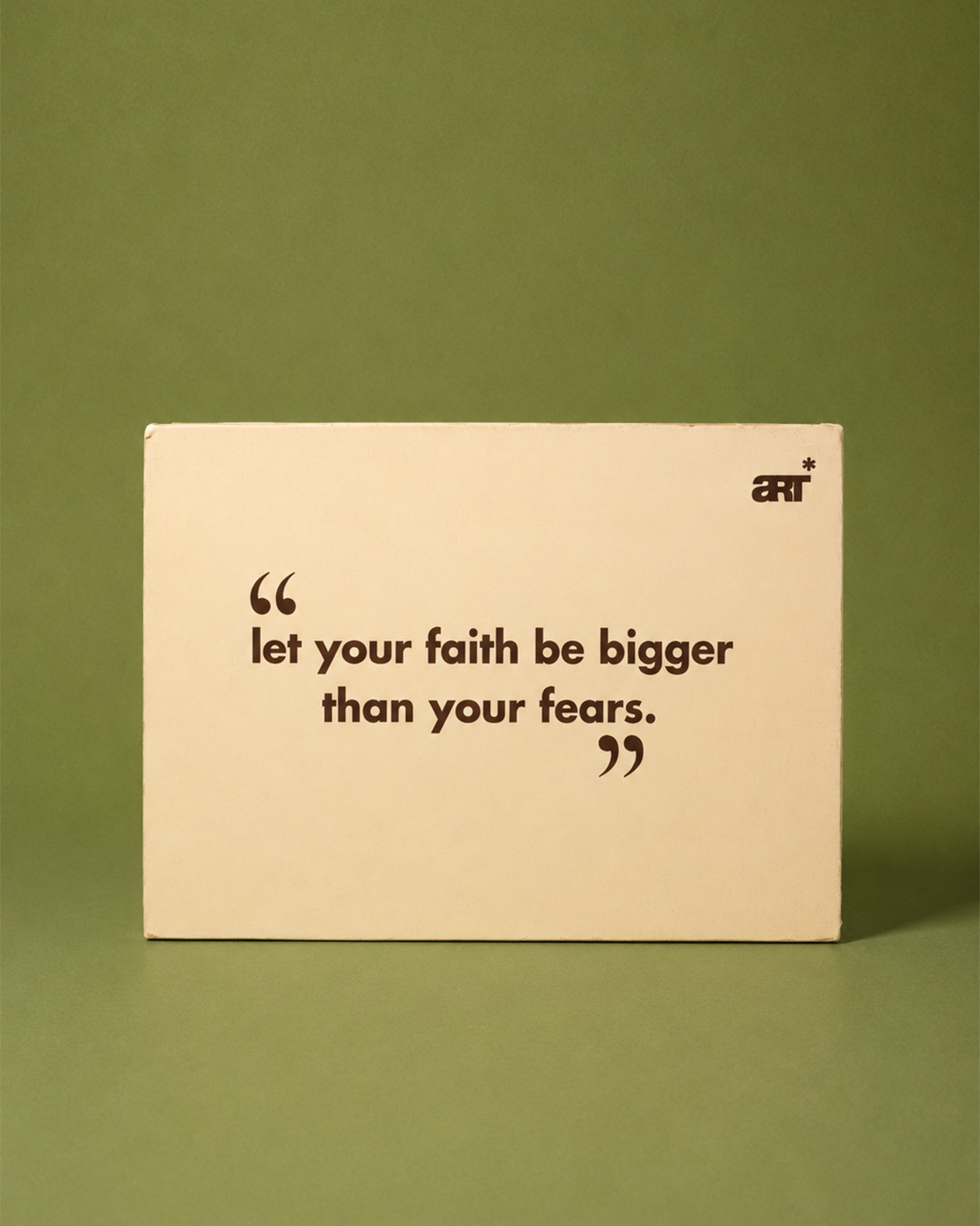Quotation Painted in Canvas