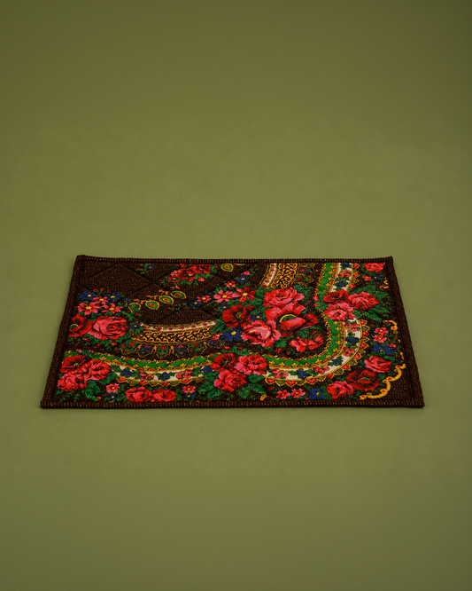 Quilted Floral Fabric Placemat