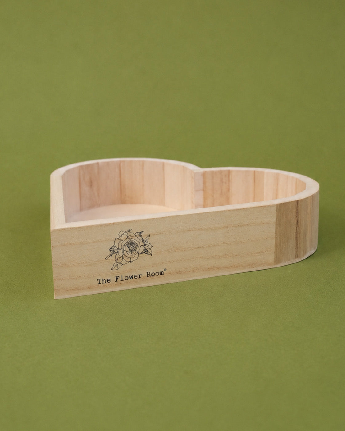 Small Heart Wooden Crate